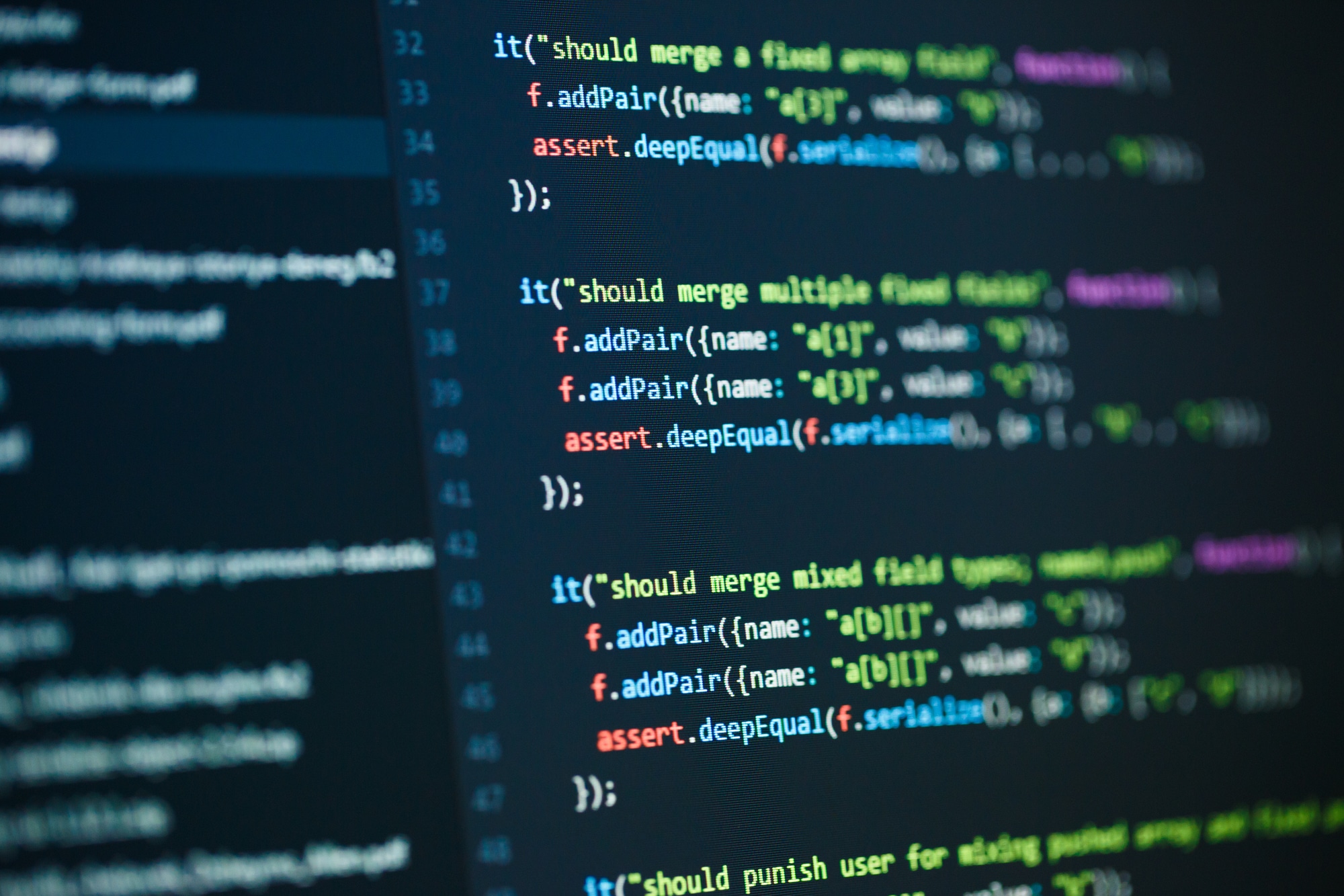 Software computer programming code background